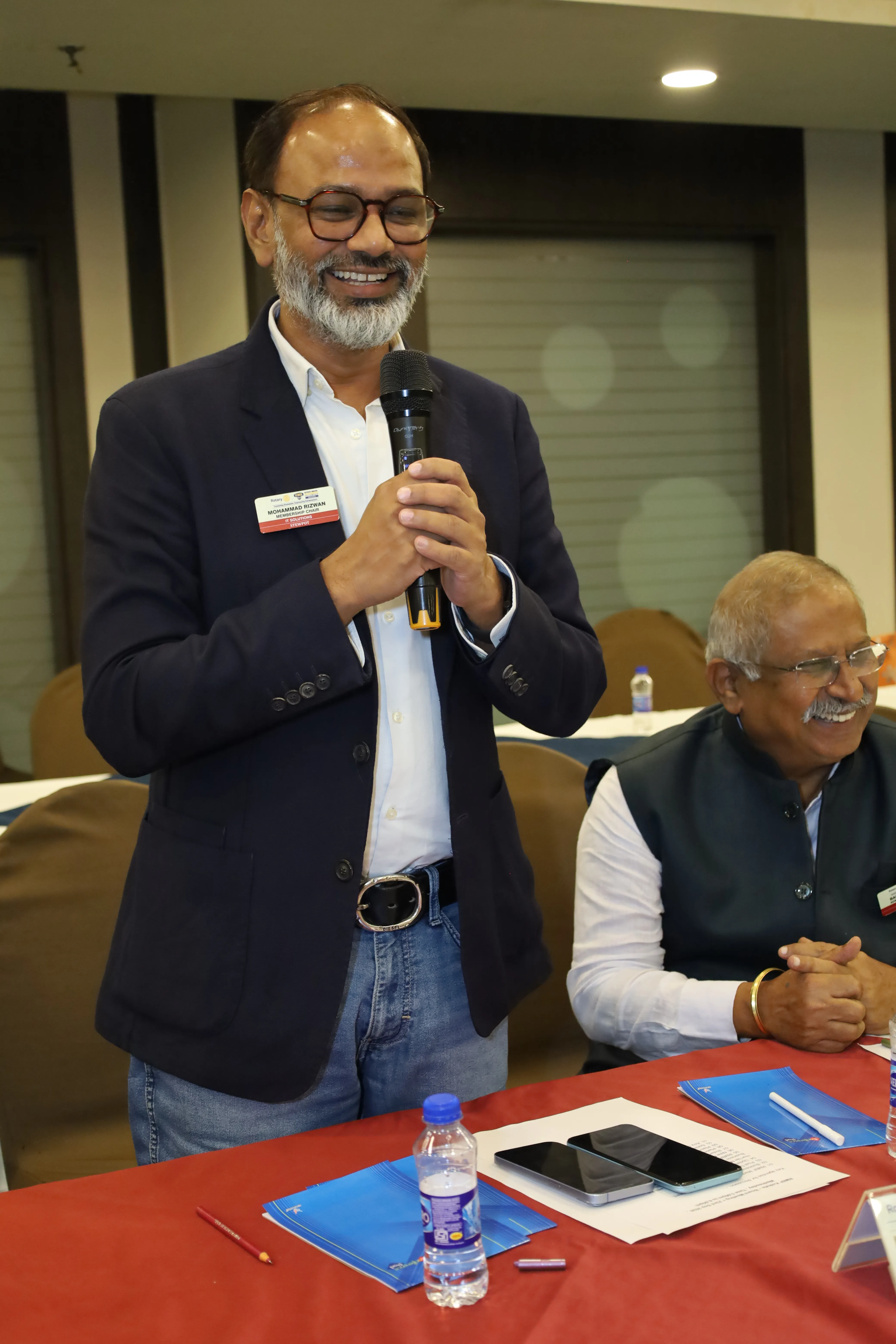 RMBF Kolkata member addressing a chapter meeting