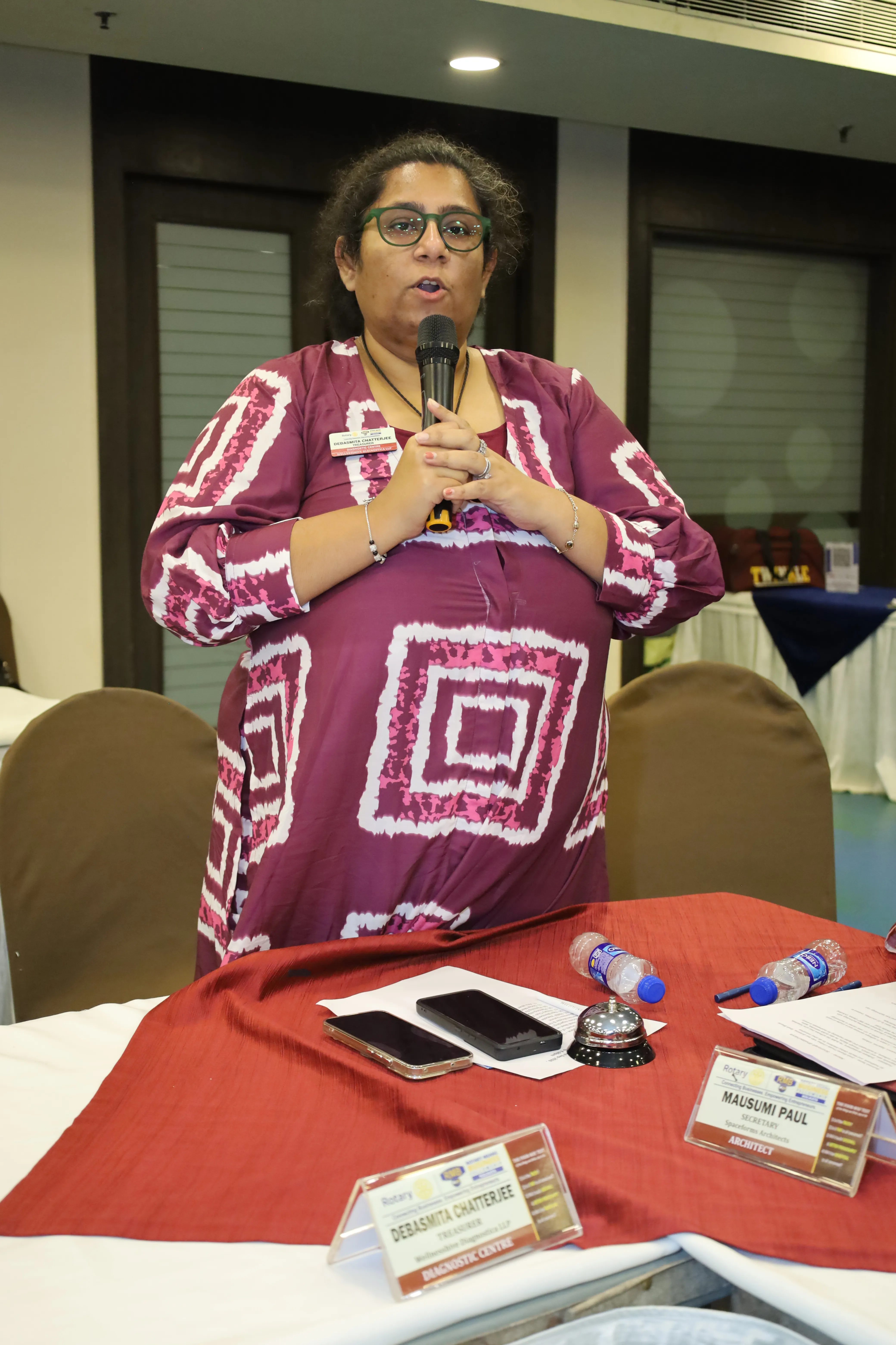 RMBF Kolkata member addressing a chapter meeting