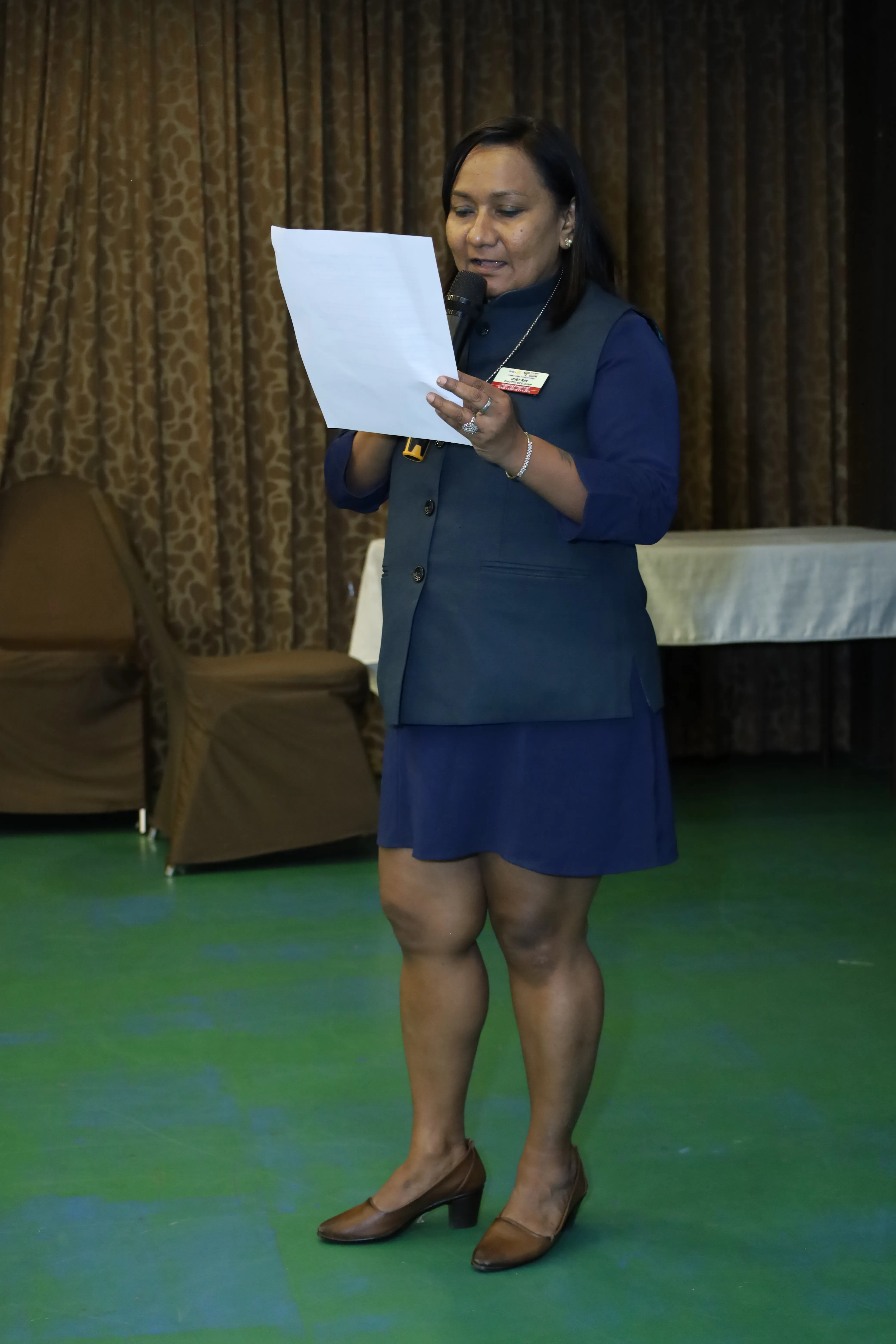 RMBF Kolkata member addressing a chapter meeting