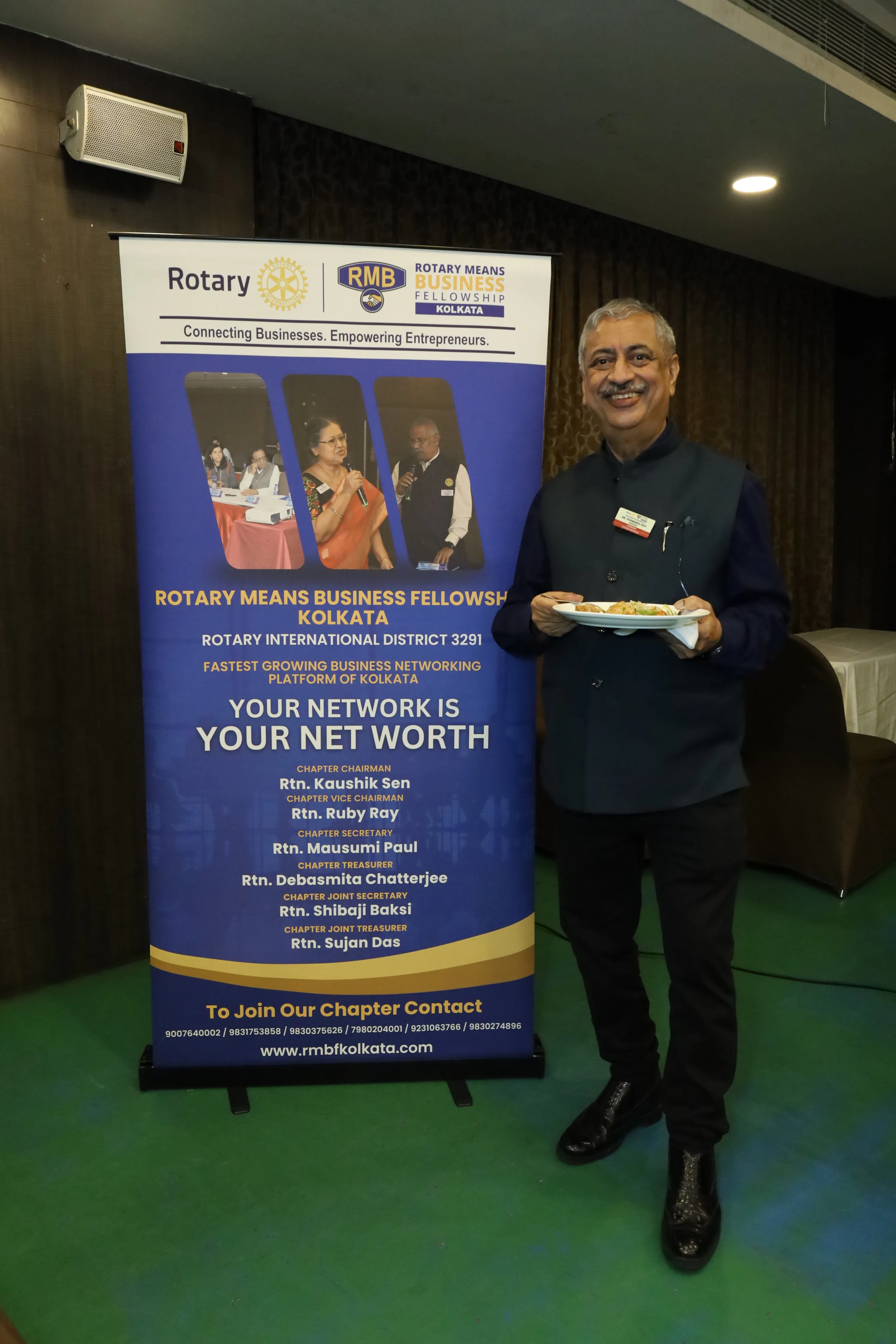 RMBF Kolkata member addressing a chapter meeting