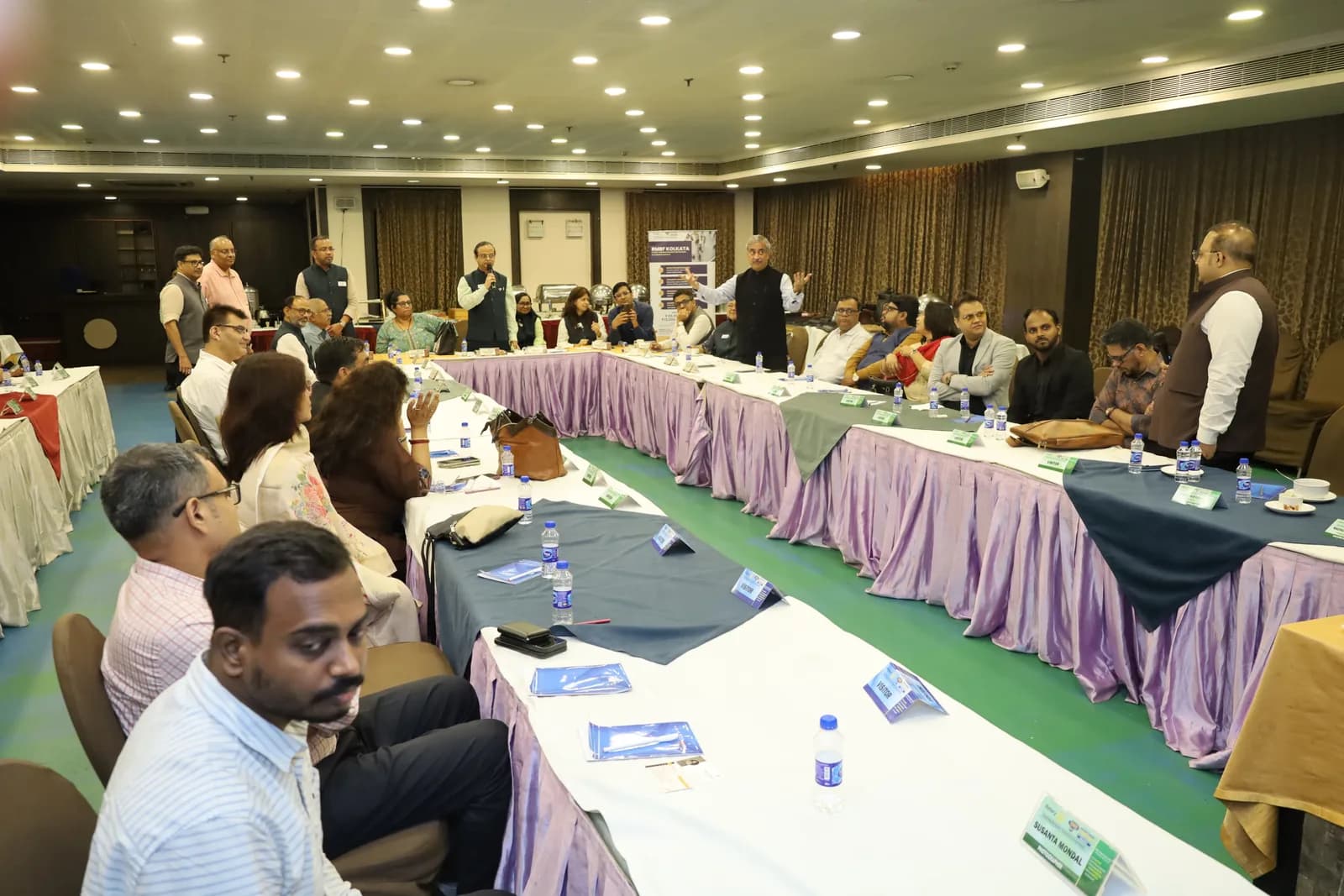 A member presenting at an RMBF Kolkata feature presentation