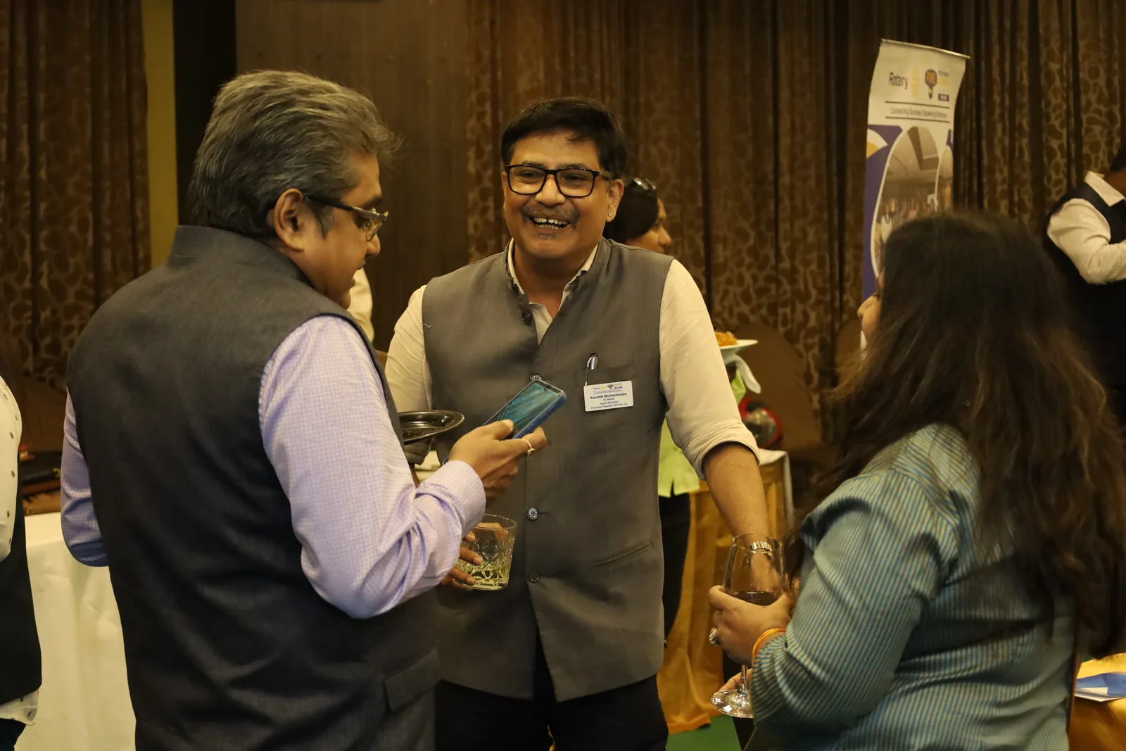 RMBF Kolkata member sharing a laugh at a chapter meeting