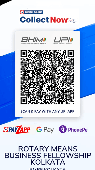Scan to pay RMBF Kolkata via UPI